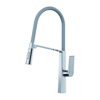 Смеситель для кухни с гибким изливом и режимом душ Haiba HB73827, хром