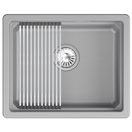 Кухонная мойка GRANULA кварц (5501iU, АЛЮМИНИУМ), артикул 5501iU, АЛЮМИНИУМ