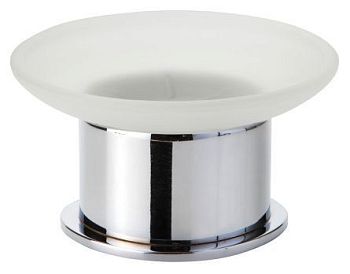 Мыльница отдельностоящая 110*60*110,матовое стекло