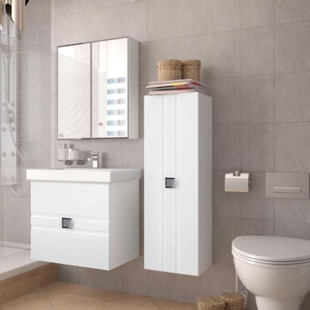 Зеркало-шкаф Style Line Амарант 60 белый Зеркало-шкаф Style Line Амарант 60 белый
