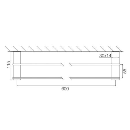 Fima Carlo Frattini Accessori Полотенцедержатель 40см., двойной, подвесной, цвет: золото, артикул F6021/60OR