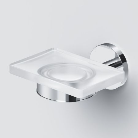 A85A34200 X-Joy, Стеклянная мыльница с настенным держателем, хром, артикул A85A34200