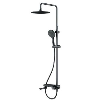 F0780722 Like, душ.система: см-ль-полка д/ванны/душа, душ.штанга 1030-1460мм, верхний душ 220 мм, ру