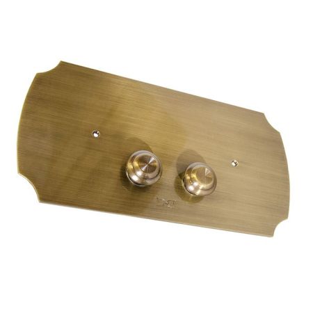 Devon Смывная клавиша двойного смыва (для монтажных систем Geberit UP320), цвет: бронза, артикул DEPLBR