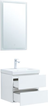 Мебель для ванной Aquanet Беркли 50 белый глянец (2 ящика), артикул 00306356