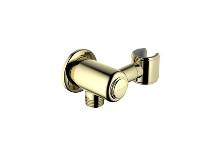 Шланговое подсоединение с держателем AQUATEK, полир. золото AQ2462PG КЛАССИК, артикул AQ2462PG