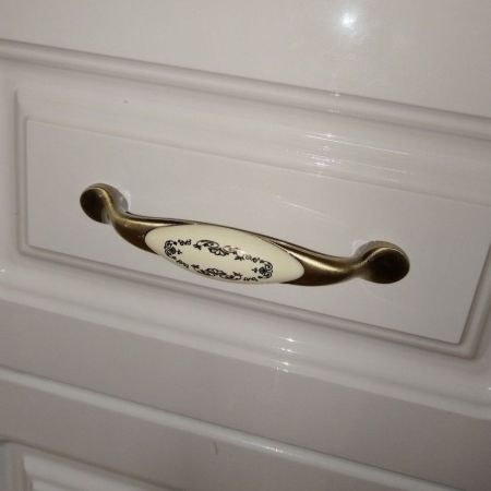 Тумба напольная Бриклаер АННА правая 34 см, белый