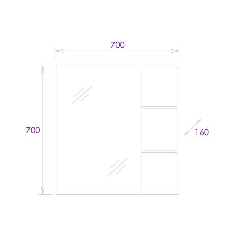 Тумба для умыв. "Омега-40" подвес. (ум. Сомо 40)