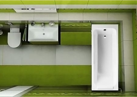 E2948-00 ванна PARALLEL /170x70/ (бел) с отв. под ручки, артикул E2948-00