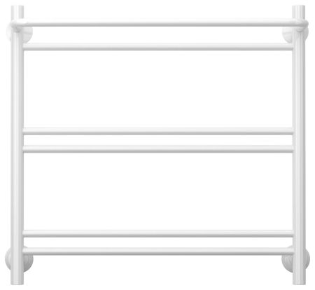Полотенцесушитель водяной СТИЛЬЕ "Версия-Н1" 600х600 (Полка+1+2+2) П 16 (Белый)