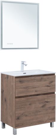Тумба под раковину Aquanet Алвита New 70 напольная, дуб веллингтон табак, артикул 00344128