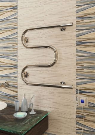 Электрический полотенцесушитель Terminus М-образный 500x500 4620768883910 Хром