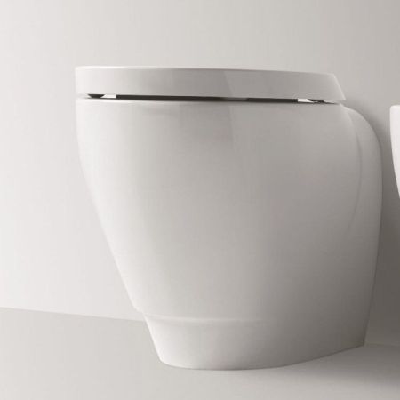 Simas Bormio Унитаз приставной безободковый 54х35 см, цвет белый, артикул BR01bi