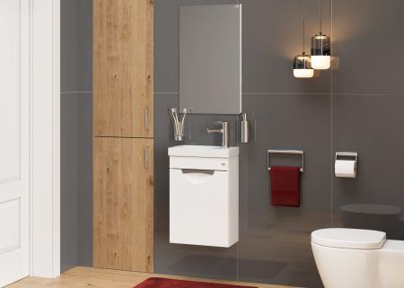 Тумба Onika Комо 40 подвесная, белая (ум. Como 40), артикул 104005