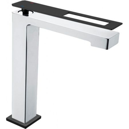 Смеситель Q для умыв. выс. ChromeBlack_Комплект, артикул 142-CRB