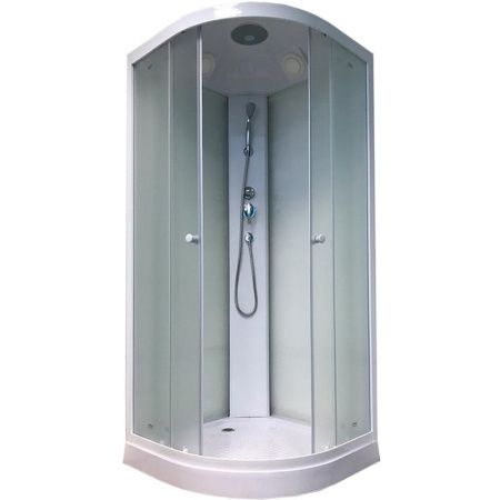 Душевая кабина Parly Tomorrow ET83 80х215 профиль Белый стекло жемчужное