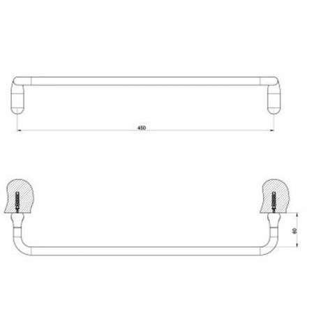 Gessi Goccia Полотенцедержатель 45см, цвет: Black XL Gessi Goccia Полотенцедержатель 45см, цвет: Black XL