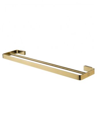 Полотенцедержатель двойной WONZON & WOGHAND LOTTE, Брашированное золото (WW-8311A-BG)