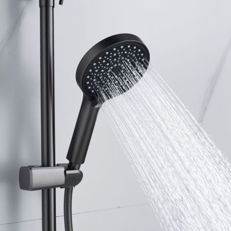 Душевая система Shevanik S4726T, оружейная сталь, артикул S4726T