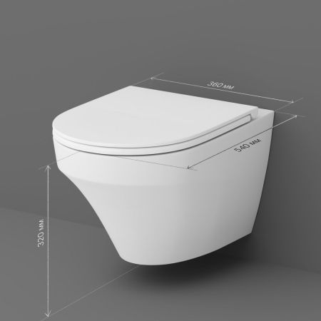 C501700WH Inspire подвесной унитаз FlashClean, артикул C501700WH