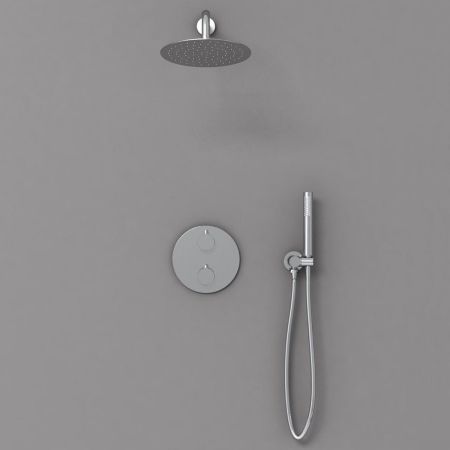 Душевой комплект VSFW-101TCH термостатический встраиваемый, двухрежимный, хром, артикул VSFW-101TCH