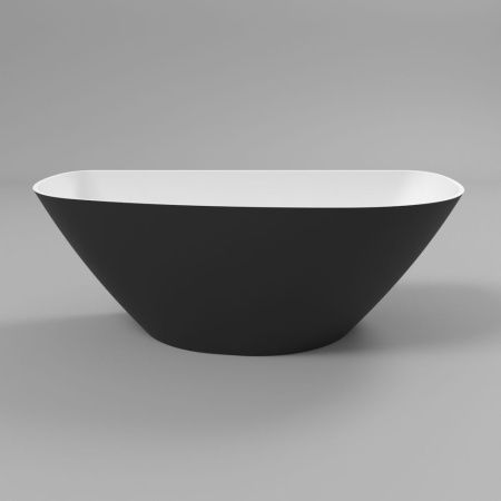 Ванна WHITECROSS Topaz 170x80 (черный/белый мат) иск. камень