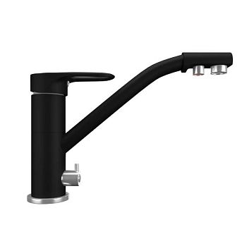 Смеситель для кухни Ulgran UQ-010-07, уголь