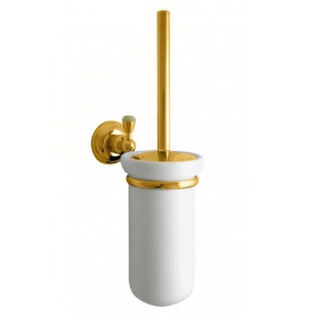 Nicolazzi Onice Ершик для унитаза подвесной, цвет: золото/белый, артикул 1490GO09O