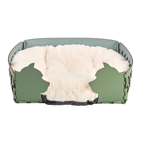 ADJ Лежанка Dog, 45х30хН15 см., цвет: эвкалипт/небесный, артикул 1555D.60/50