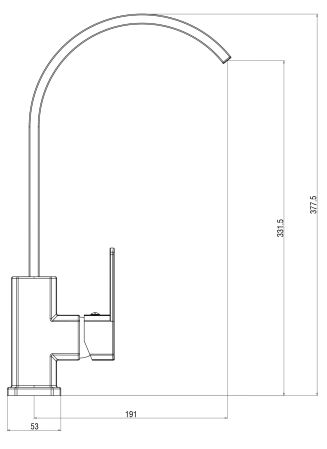 Смеситель Iceberg для кухни, R-излив, артикул: IC519R