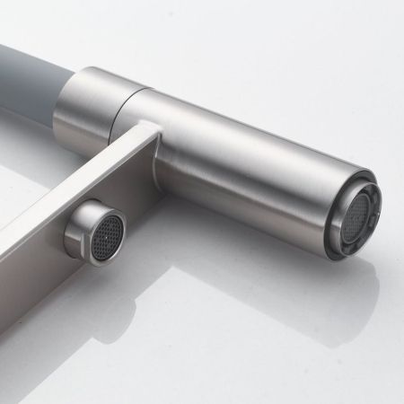 Смеситель для кухни с подключением фильтра Shevanik S178L, сатин