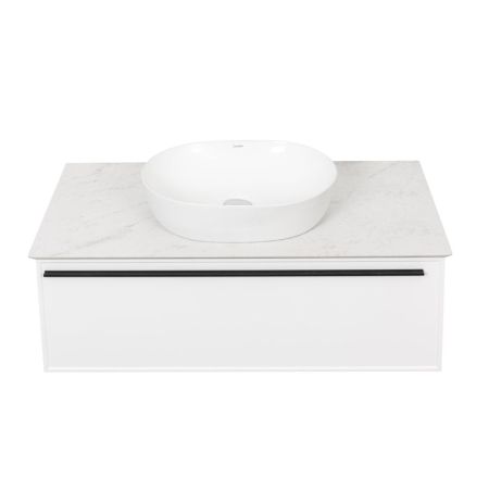 Тумба под раковину подвесная La Fenice Elba FNC-01-ELB-B-100, белая, артикул FNC-01-ELB-B-100