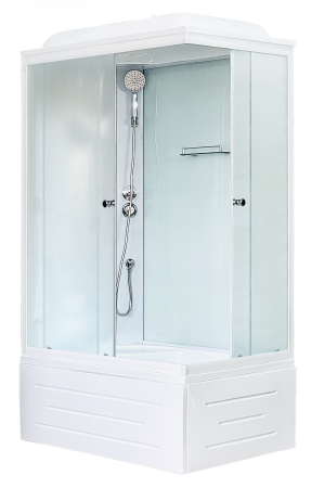 Душевая кабина Royal Bath RB 8120BP5-WC (белое/матовое) левая, артикул RB8120BP5-WC-L