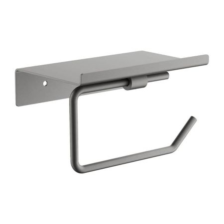 Держатель для туалетной бумаги с полочкой Maretti Torino-GM TRGM51P12, оружейная сталь, артикул TRGM51P12