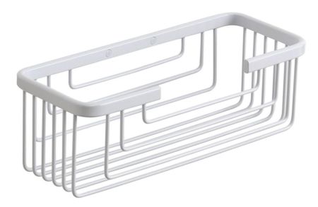 Gedy, решётка прямоугольная 1-уровневая (25,2х10,2хh8,6), цвет белый, артикул 2419(02)