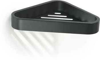 Gedy Outline, решётка угловая 1-уровневая, цвет черный матовый