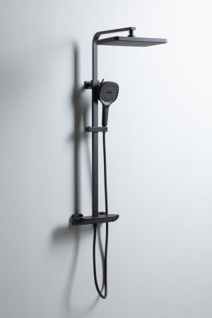 Душевая стойка Allen Brau Infinity 5.21030-31 черный матовый, артикул 5.21030-31