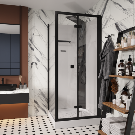 Кабина BELLA901B душевая без крыши Cerutti SPA (90x90x215-225)