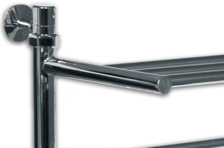 Водяной полотенцесушитель Ника Classic ЛП/ВП 120x50 с полкой Хром