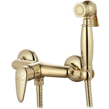 Гигиенический душ со смесителем Lemark Pramen LM3318G Золото