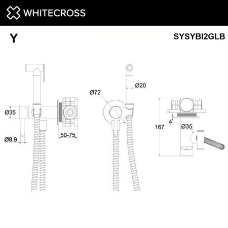 Система для биде скрытого монтажа WHITECROSS Y SYSYBI2GLB (брашированное золото) Система для биде скрытого монтажа WHITECROSS Y SYSYBI2GLB (брашированное золото)