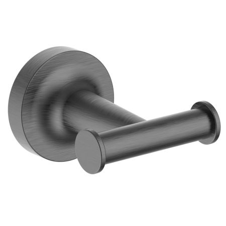 Двойной крючок для ванной WONZON & WOGHAND SIMPLE, Темный графит (WW-6525-BGM), артикул WW-6525-BGM