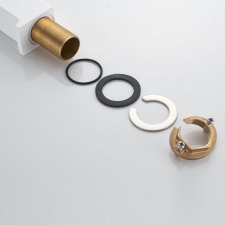 Смеситель для раковины высокий Rose R18C R1811C-1, белый