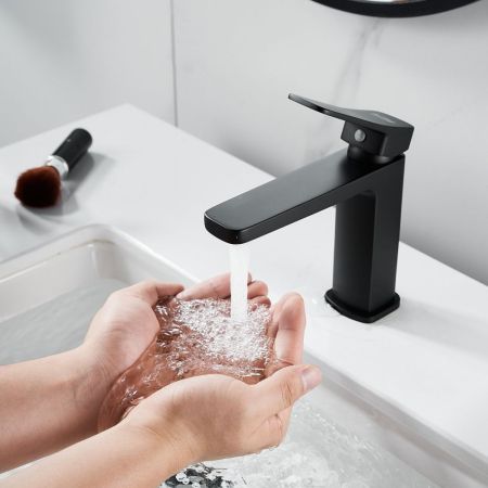 Смеситель для раковины Raffine F0199H, черный, артикул F0199H