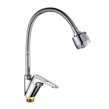 Смеситель для кухни Haiba HB4304-3, хром