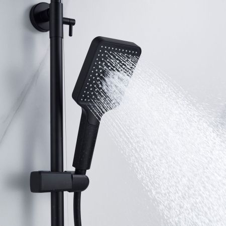 Душевая система Shevanik S4436H, черный