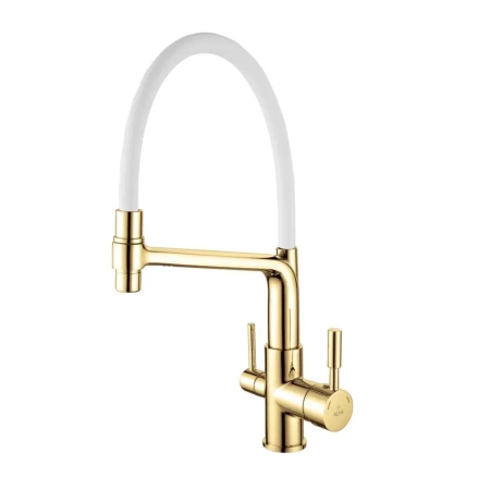 Смеситель для кухни Rose R658E, золото, артикул R658E