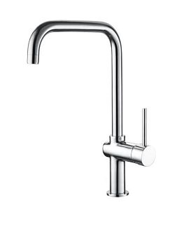 AQG METROPOL F, смеситель для кухни с загнутым,круглым поворотным изливом цвет, хром