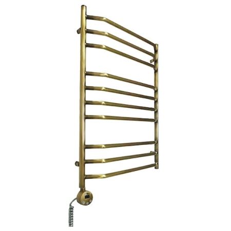 Электрический полотенцесушитель Domoterm Лаура П10 500*800 АБР E L Античная бронза, артикул ЛаураП10500*800АБРEL