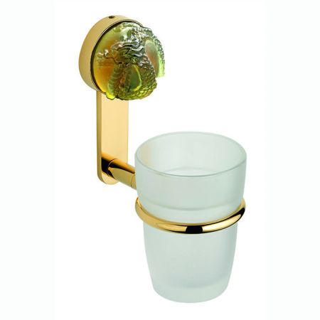 THG JADE DRAGON Стакан стеклянный, подвесной, цвет полированное золото, артикул U5H-F01-536